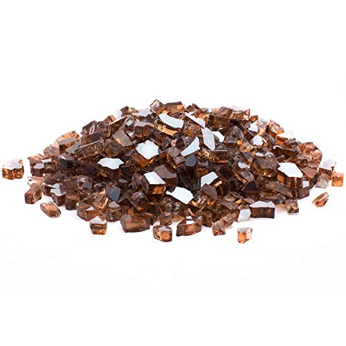 Margo Garden Products 1/2" 10lbs Dragon Glass, 10 lb, Copper