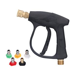 1/4in m22 high pressure washer guns with 5 nozzles spray hose cleaner 3000psi for household