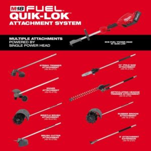 Milwaukee M18 Fuel 18-Volt Lithium-Ion Brushless Cordless Quik-LOK String Trimmer/Blower Combo Kit with Battery & Charger (2-Tool) 3000-21