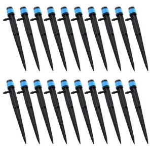 e-outstanding 20-pack irrigation drippers 360 degrees adjustable full circle type micro spray drip emitters watering sprinklers garden water irrigation system sprayers