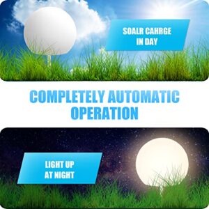 FUYO 3PCS Solar Floating Pool Light, RGB Color Changing LED Solar Ball Lightswith Remote and Ground Plug,IP66 Outdoor Waterproof for Lawn, Pool,Pond,Yard,Outdoor Decor (Ball)