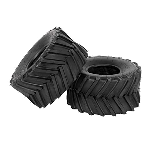 AutoForever 2 Pcs 20x10.00-8 4PR Tubeless Turf Tires Garden Lawn Mower 20-10-8 Tractor Golf Cart Tires