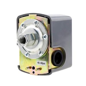 SING F LTD 2Pole 1/4" NPT Port Well Water Pump Pressure Control Switch 40-60PSI Adjustable for Garden Water Pump