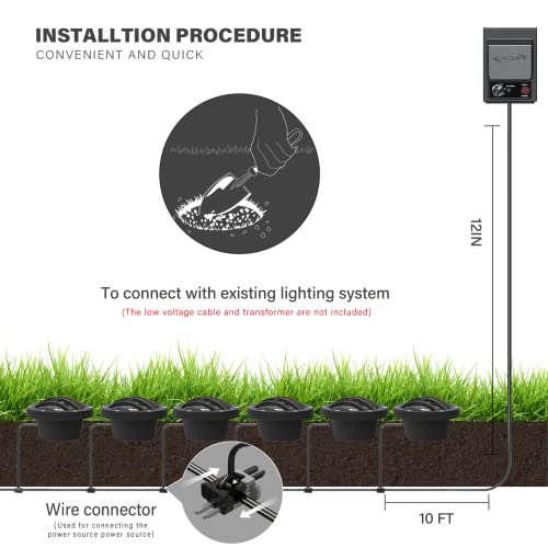 Malibu LED Well Light Low Voltage Landscape Lighting Outdoor Deck Light Yard Garden Patio In-ground Light 8401-3500-01