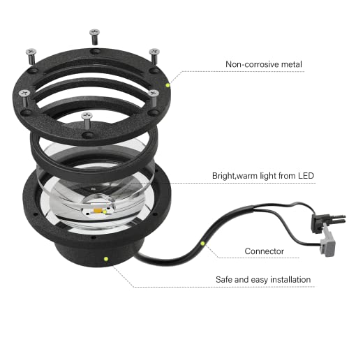 Malibu LED Well Light Low Voltage Landscape Lighting Outdoor Deck Light Yard Garden Patio In-ground Light 8401-3500-01