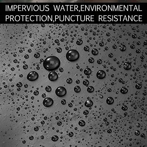 CiCixixi Pond Liner 10x 13.1ft LDPE Pond Skins for Fish Ponds Stream Fountain Water Garden, Black Waterfall Backyard Koi Pond Liner, Easy Cutting Underlayment Pond Liners (10x13.1FT)