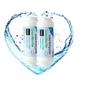 h&g lifestyles misting system calcium inhibitor filter for patio misters inline water filter effectively reduce hard water spots, soften water (pack of 2)
