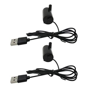 NGHTMRE New! High Performance 2x Water Pump Mini Mute Submersible USB 5V 1M Cable Garden Fountain Tool Fish Tank