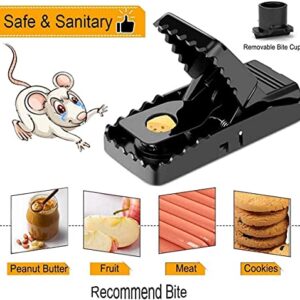 Mouse Traps Indoor, 6 Pack Mouse Trap (3 Large, 3 Small) Rat Traps ,Reusable Mice Trap for Indoor, Outdoor, Kitchen, Garage and Garden