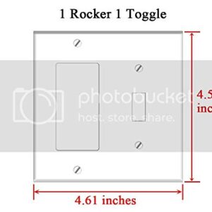 Rocker/GFCI Toggle Combination Wall Plate Cover - Fly Insect Bug Nature Garden Macro Pest Wings