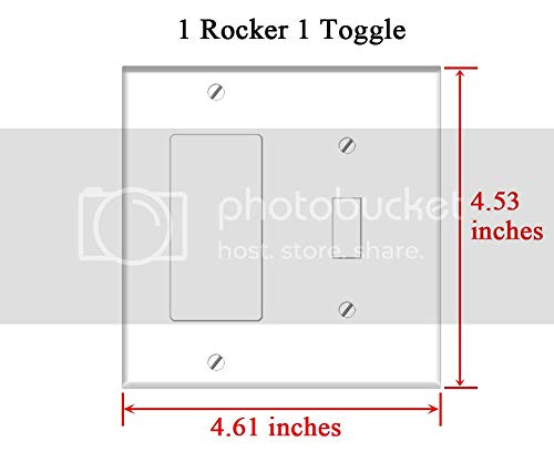 Rocker/GFCI Toggle Combination Wall Plate Cover - Fly Insect Bug Nature Garden Macro Pest Wings