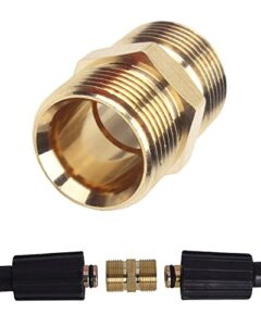 pressure washer quick connect adapter – m22 adapter pressure washer hose connector kit – brass hose quick connect set 4500 psi pressure adapter – hose quick connect fittings for pressure washer