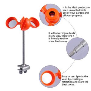 Baluue Reflective Windmill Pinwheel Bird Control Scare Device for Garden Farm Pet