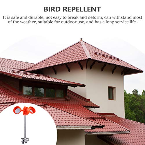 Baluue Reflective Windmill Pinwheel Bird Control Scare Device for Garden Farm Pet