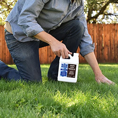 Organic Super Seaweed Humic Acid Blend- Liquid Sea Kelp for Grass and Plants - Soil Hume - Simple Grow Solutions- Natural Lawn & Garden Concentrated Treatment- Use with Fertilizer Program (32 Ounce)