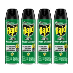 raid house and garden aerosol, 11 oz pack of 4