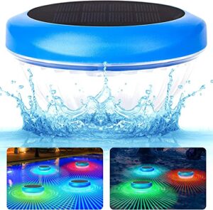 morxinle solar floating pool lights,rgb color changing floating pool lights for swimming pool,waterproof light up led pool accessories,outdoor led pool lights that float for pool,pond,spa,hot tub