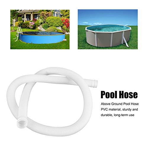 Entatial Pool Hose, Garden Swimming Pool Pipe Above Ground Pool Supply Buckles Clamps Parts Corrosion Resistance Good Sealing for Swimming Pool for Garden