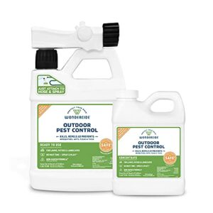 wondercide – mosquito yard spray refill starter kit – powered by natural essential oils – insect killer and repellent – lawn treatment for pest control – 32 oz ready to use and 16 oz concentrate