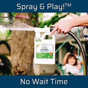 Wondercide - Mosquito Yard Spray Refill Starter Kit - Powered by Natural Essential Oils – Insect Killer and Repellent - Lawn Treatment for Pest Control - 32 oz Ready to Use and 16 oz Concentrate