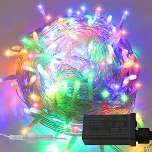 yaozhou multicolor christmas string lights indoor outdoor ip44 waterproof 66ft 200led 8 modes multicolor fairy decor lights for holiday,party,wedding,garden(multicolor)
