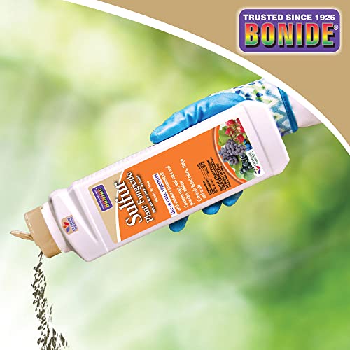 Bonide Sulfur Plant Fungicide, 1 lb. Ready-to-Use Micronized Spray or Dust for Organic Gardening, Controls Common Diseases