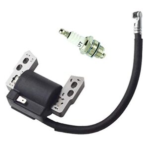 590454 ignition coil+l7t spark plug,compatible with briggs & stratton799381 790817 692605 802574 magneto armature,compatible with briggs & stratton engine models:129h00 series(0005-0185) engine
