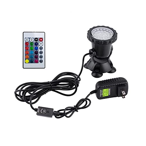 TOMYEUS Underwater Light LED Underwater Lights Waterproof Lamp RGB 36 LED Underwater Spot Light for Swimming Pool Fountains Pond Water Garden Aquarium Fountain Light