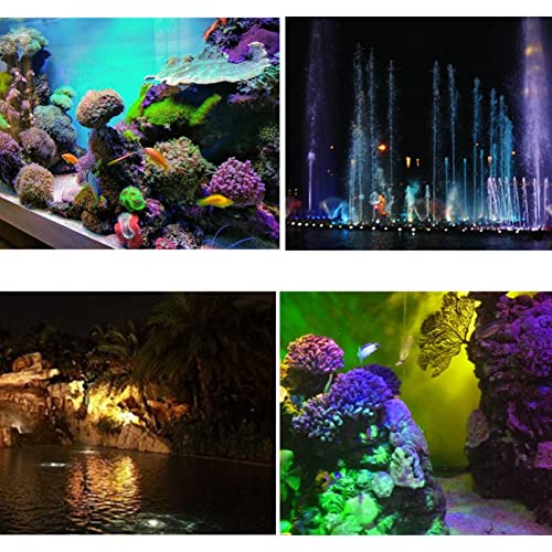 TOMYEUS Underwater Light LED Underwater Lights Waterproof Lamp RGB 36 LED Underwater Spot Light for Swimming Pool Fountains Pond Water Garden Aquarium Fountain Light