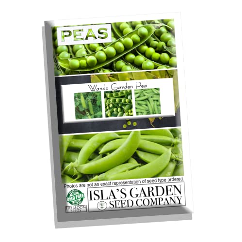 "Wando" Garden Pea Seeds for Planting, 50+ Heirloom Seeds Per Packet, (Isla's Garden Seeds), Non GMO Seeds, Botanical Name: Pisum sativum, Great Home Garden Pea Variety