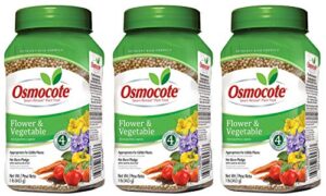 osmocote 277160 flower and vegetable smart-release plant food, 14-14-14, 1-pound bottle (pаck of 3)