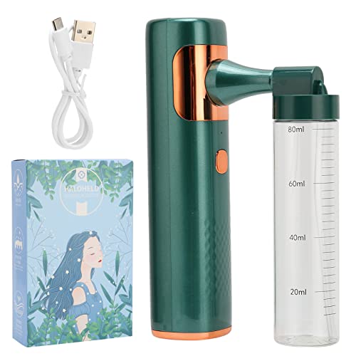 Professional Fogger Machine, Nanometer Handheld Atomizer Sprayer Rechargeable Electric Atomizer Sprayer Fogger Machine Handheld Fogger Mist Machine for Home, Office, School, Garden(Green)