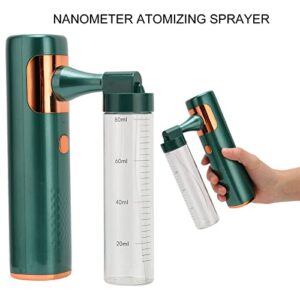 Professional Fogger Machine, Nanometer Handheld Atomizer Sprayer Rechargeable Electric Atomizer Sprayer Fogger Machine Handheld Fogger Mist Machine for Home, Office, School, Garden(Green)