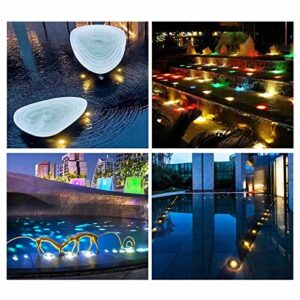 LED Ring Fountain Light - LED Beam Spotlight, Recessed Spotlight Underwater Pool Spotlight Led RGB with Remote Control Waterproof IP68 Stainless Steel for Garden, Swimming Pool