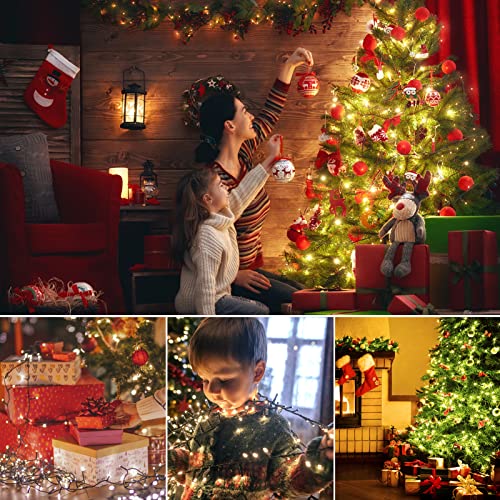 105FT Christmas Lights,300 LED Connectable Twinkle Fairy Indoor Lights String with Remote[8 Modes & Waterproof],Outside Lights for Home Decoration,Christmas Patio Garden Wedding Party(White)