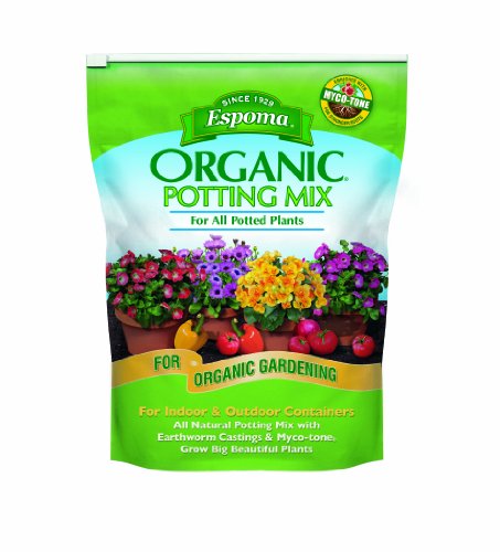 VegTrug 8 Pocket Herb Garden and Espoma Organic Potting Soil Mix - All Natural Potting Mix for All Indoor & Outdoor Containers Including Herbs & Vegetables. for Organic Gardening, 8qt. Bag. Pack of 1