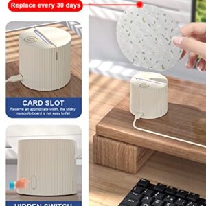 AICase Indoor Insect Trap Catcher with Biting Insect Attractant& Killer for Mosquito,Gnat, Fly Traps, Bug Zappers,Catch Flying Insect Indoors with Sticky Glue, Bug Light