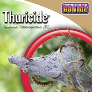 Bonide Thuricide BT Concentrate, 8 oz Ready-to-Mix Solution for Caterpillar, Moth and Worm Control in Lawn and Garden