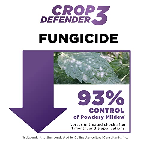 Grower's Ally Crop Defender 3 | Natural, Safe & Organic Insecticide & Fungicide Control for Plants - Powdery Mildew, Spider Mites & Russet Mite Killer – 24 oz Ready-to-Use, OMRI Listed