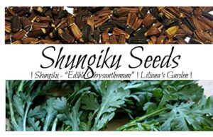 shungiku seeds – edible chrysanthemum – green – liliana’s garden