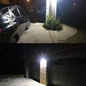 DLLT 30W LED Plug in Motion Sensor Lights Outdoor, 2400LM Flood Light Motion Detected Spotlight, IP66 Waterproof Exterior Security Light for Garage/Yard/Garden/Driveway/Front Door, 6000K White Light