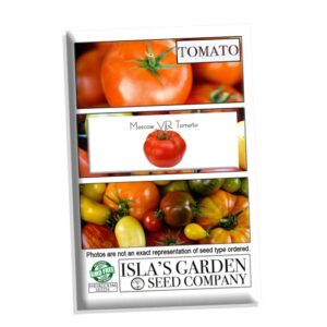 Moscow VR Tomato Seeds, 50 Heirloom Seeds Per Packet, (Isla's Garden Seeds), Non GMO Seeds, Botanical Name: Solanum lycopersicum, Great Home Garden Gift