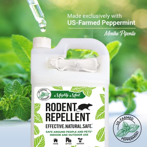 Mighty Mint Gallon (128 oz) Rodent Natural Peppermint Oil Spray