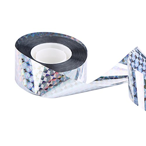 Aoutecen Reflective Tape, Bird Tape, Durable Exquisite Strong Deterrent Tape, lawns Orchards for Gardens