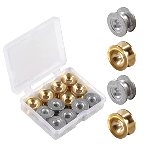 SPEEDWOX 12 Pcs Grass Trimmer Head Eyelets Sleeve String Trimmer Garden Brush Cutter Parts Accessories Replacement Parts for Engine String Trimmers with Plastic Storage Box