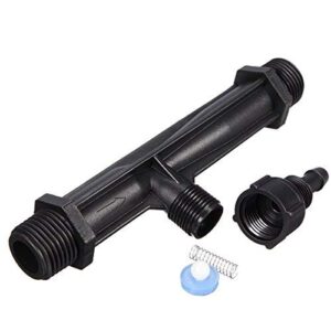 1/2inch Garden Irrigation Tube Fertilizer Mixer Injector Plastic Venturi Switch Water Tube Kit Injector Agriculture Tool for Patio Lawn Garden Greenhouse