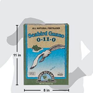 Down to Earth All Natural Seabird Guano Fertilizer Mix 0-11-0, 5 lb