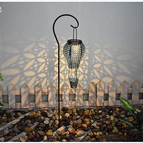 JIXAW Solar Lights Outdoor Garden Decor, Large Hanging Lantern Waterproof Watering Can Landscape Lights Outside Decorations for Yard Front Porch Patio Backyard Gardening Gift,Multicolour