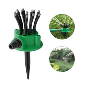 Flexible Multi Jet Sprinkler- 12 Flexible Heads Bend to Customize Simply Attach Garden Hose