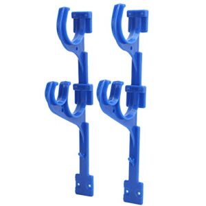 Fdit Plastic Pool Hanger Hook Organizer/Holder Rack for Pool Telescoping Pole Leaf Skimmer Garden Tools